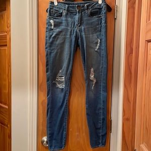 Articles of Society distressed skinny jeans, size 27